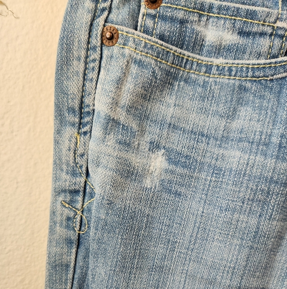Vintage Y2K Ezra‎ Fitch Abercrombie Jeans Women's Blue Denim Light Wash Size 30 - Picture 5 of 11